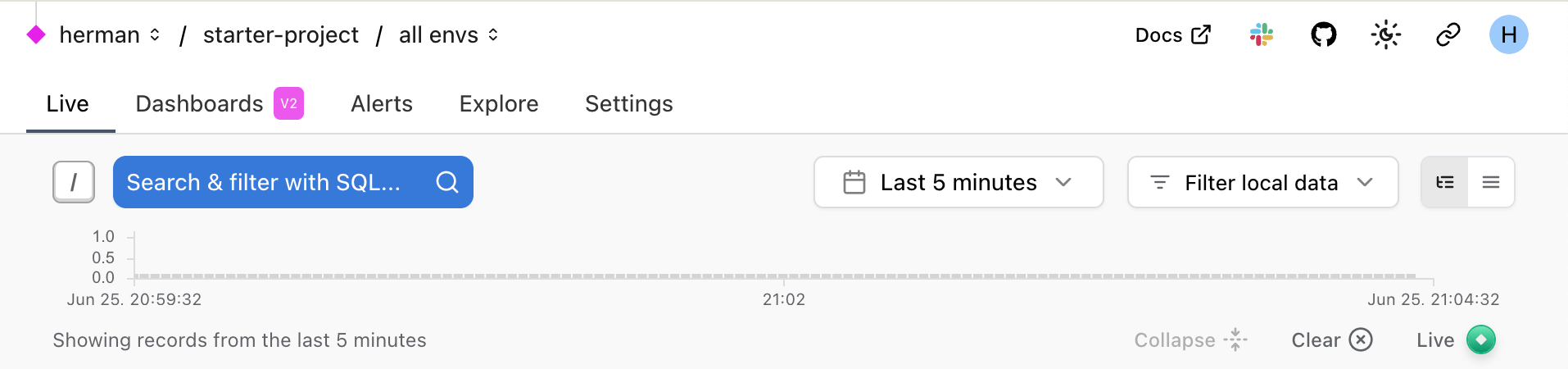 Search modal trigger