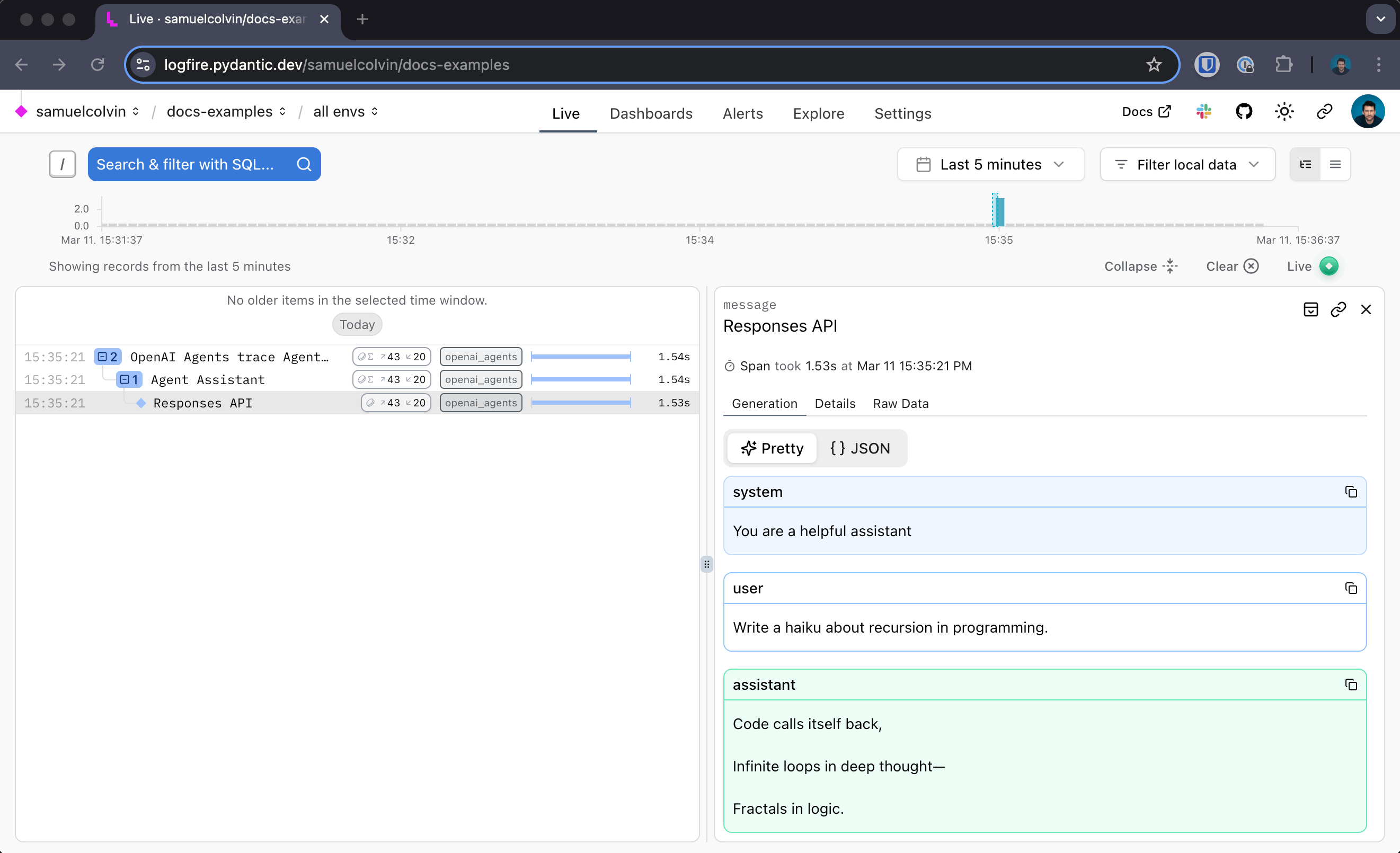 Logfire OpenAI Agents